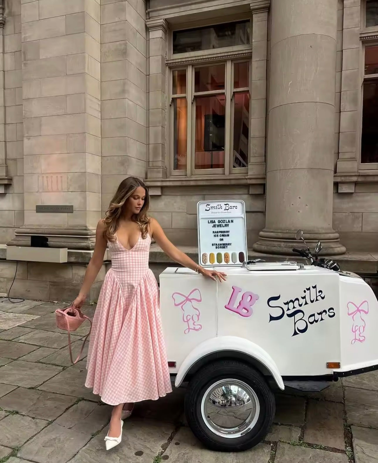 PAMELA PLAID MIDI DRESS