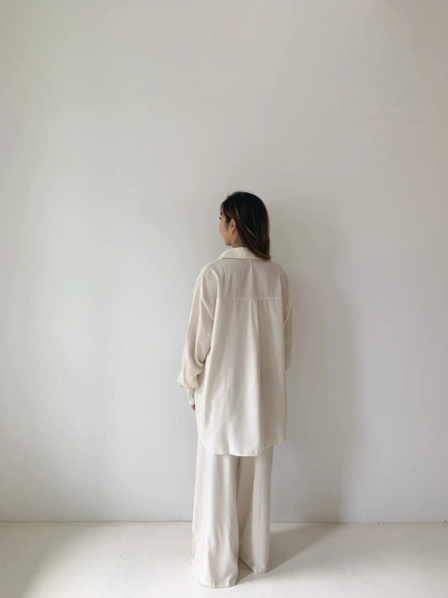 SOLENE STRIPED TWO PIECE SET YELLOW