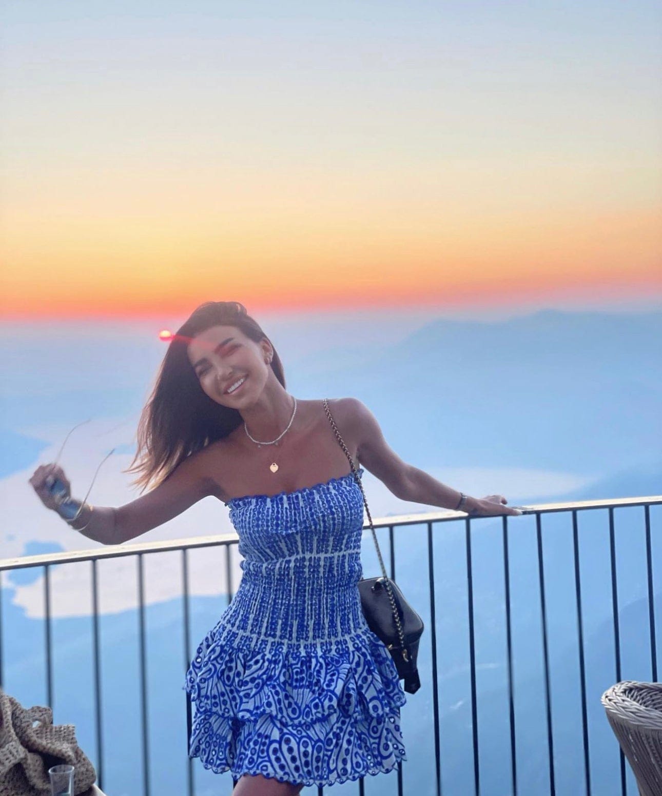 LAURA RUFFLE MINI DRESS