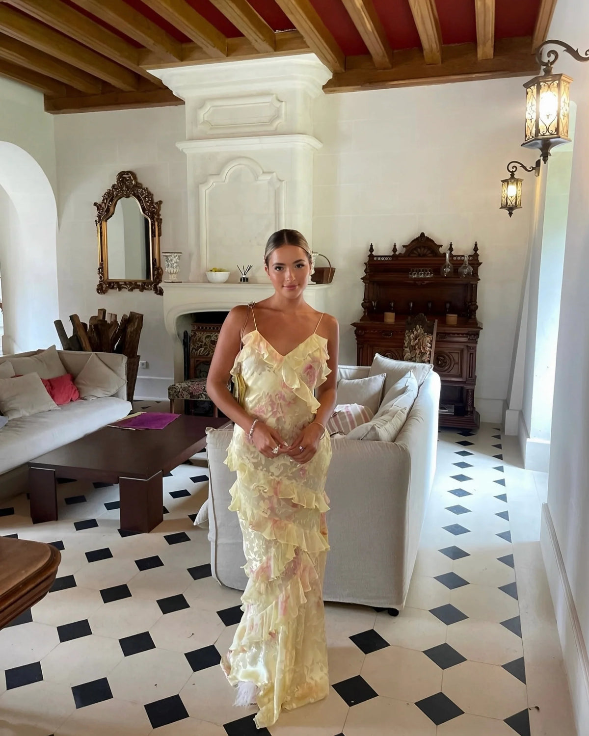 MADALINA RUFFLE DRESS