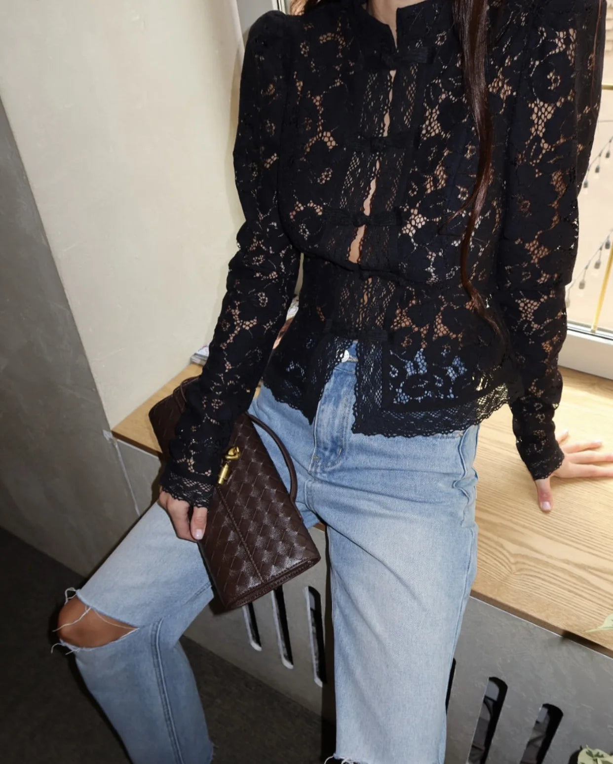 FONTAINE LACE BLOUSE