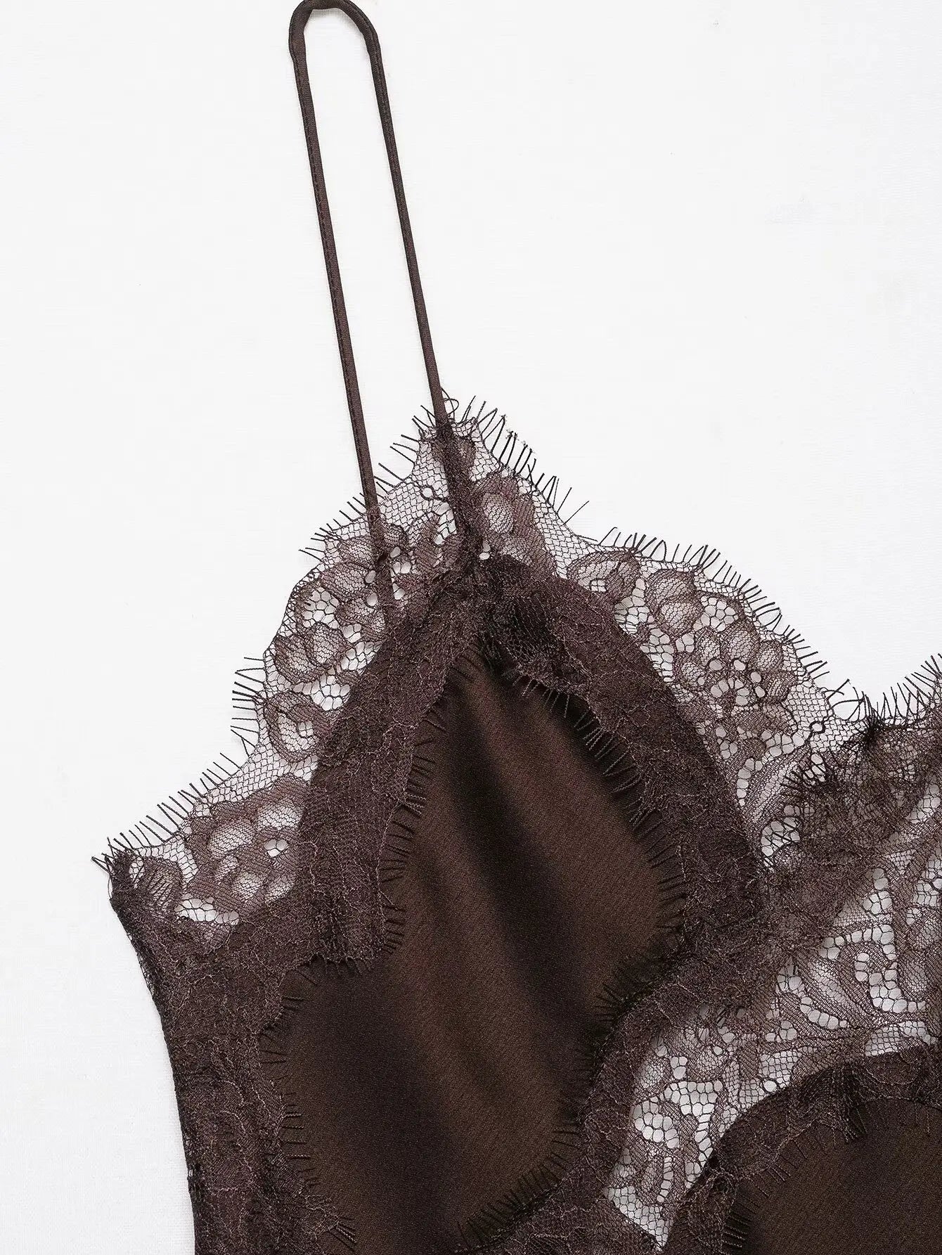 AMAYA LACE SATIN DRESS