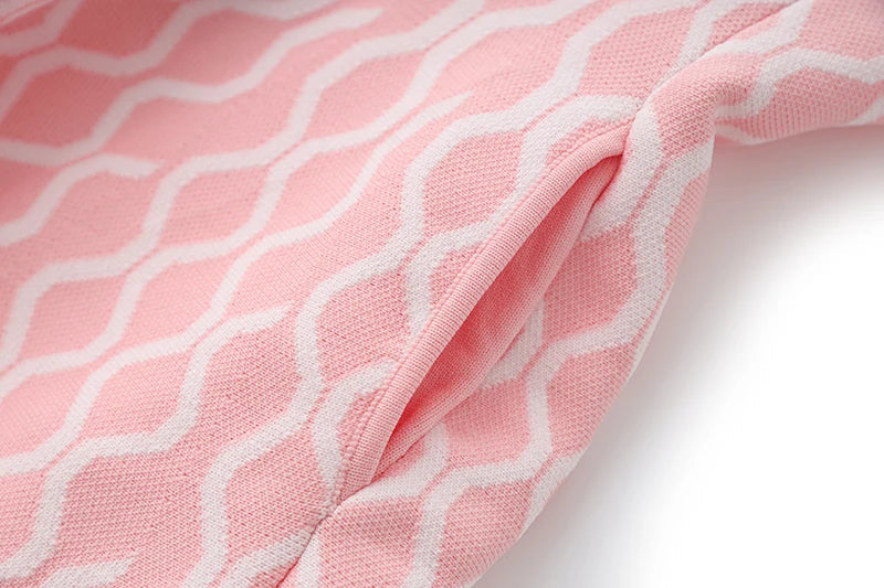 NELA PLAID MINI DRESS PINK