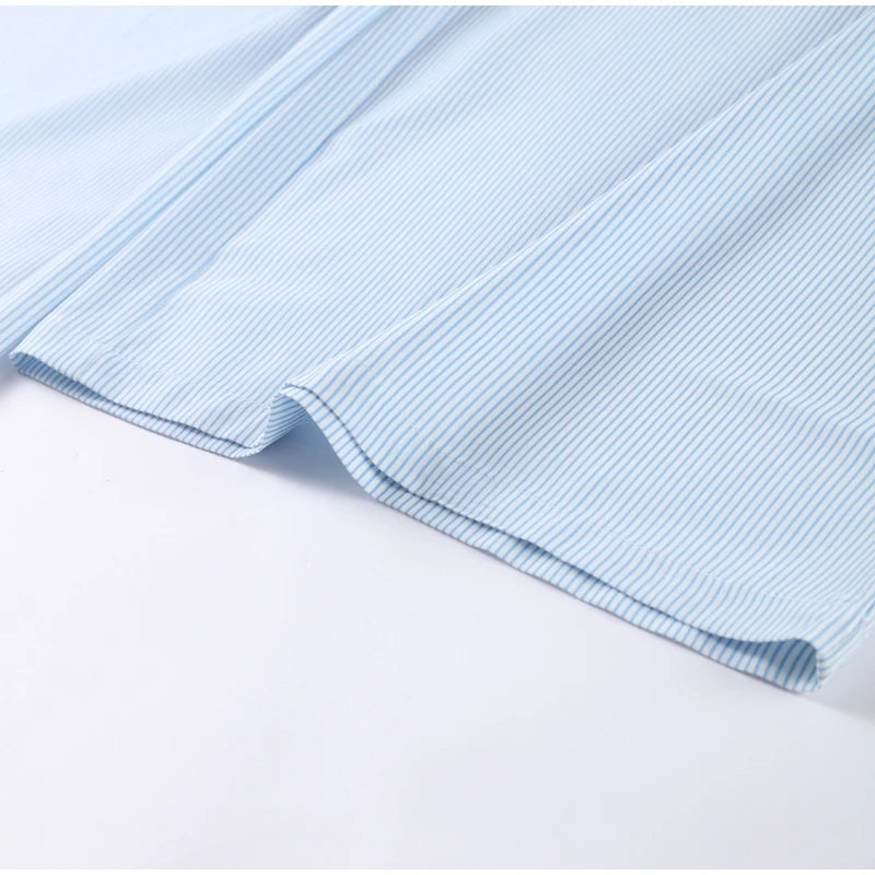 SOLENE STRIPED TWO PIECE SET BLUE