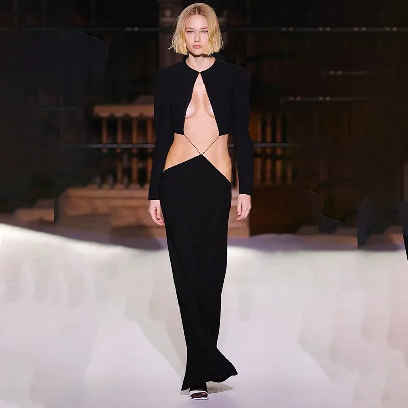 CALLIE CUT OUT MAXI DRESS