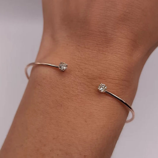 AISHA MOISSANITE BANGLE CUFF