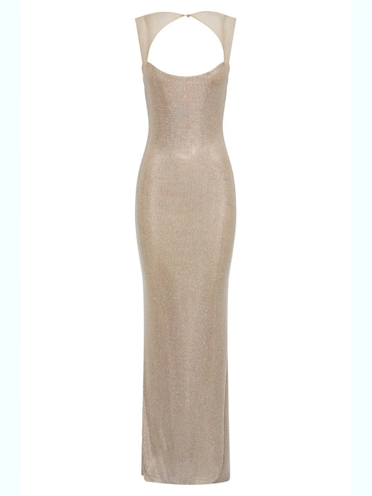 PAULA CRYSTAL MAXI DRESS