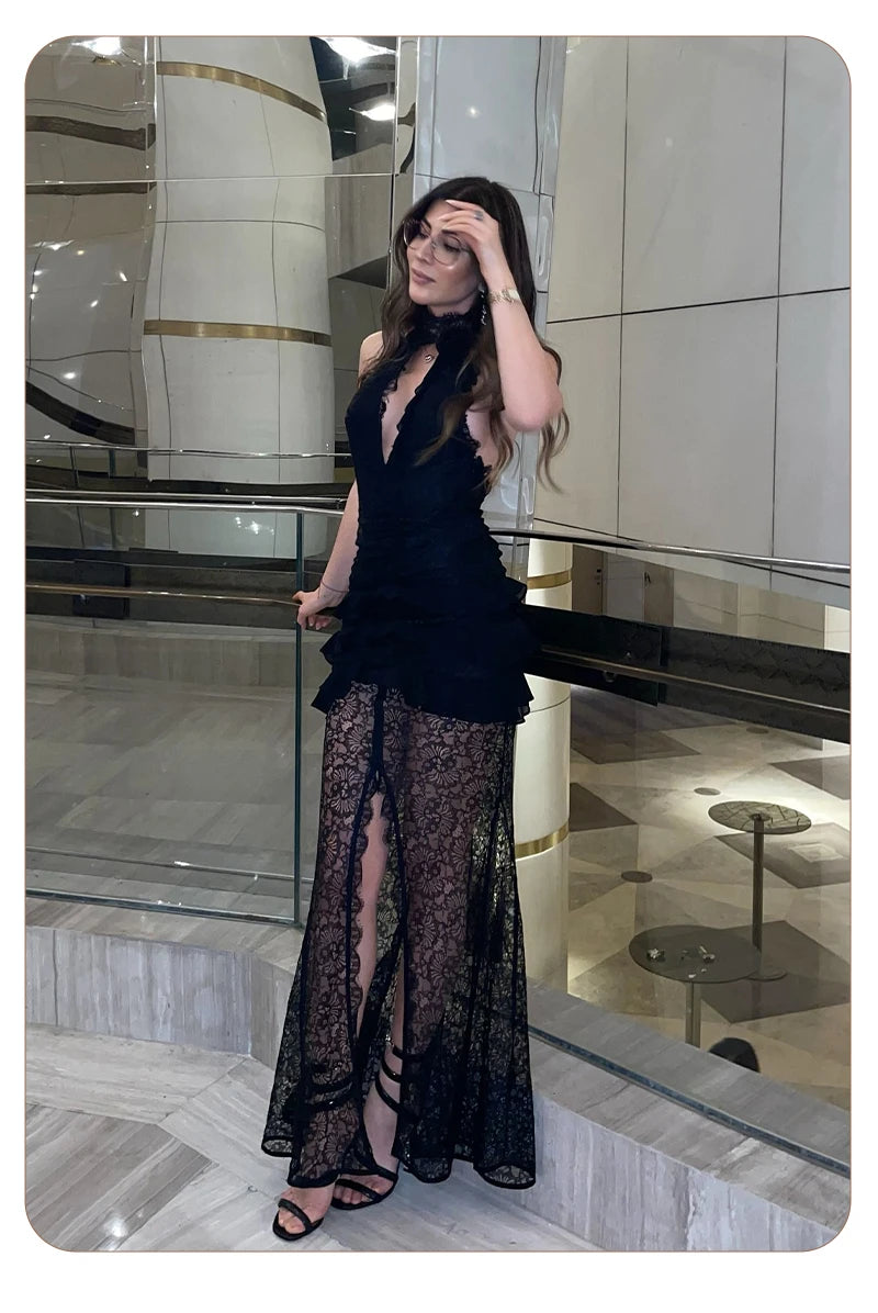 VESKA LACE MAXI DRESS