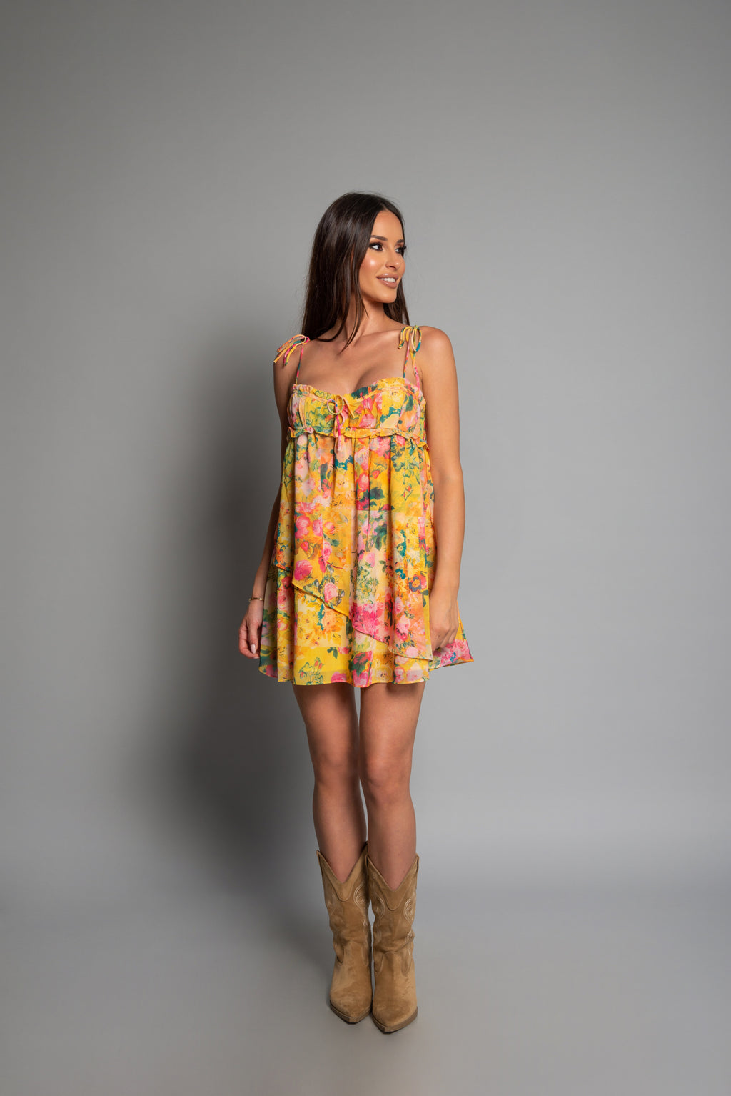 MADISON FLORAL MINI DRESS