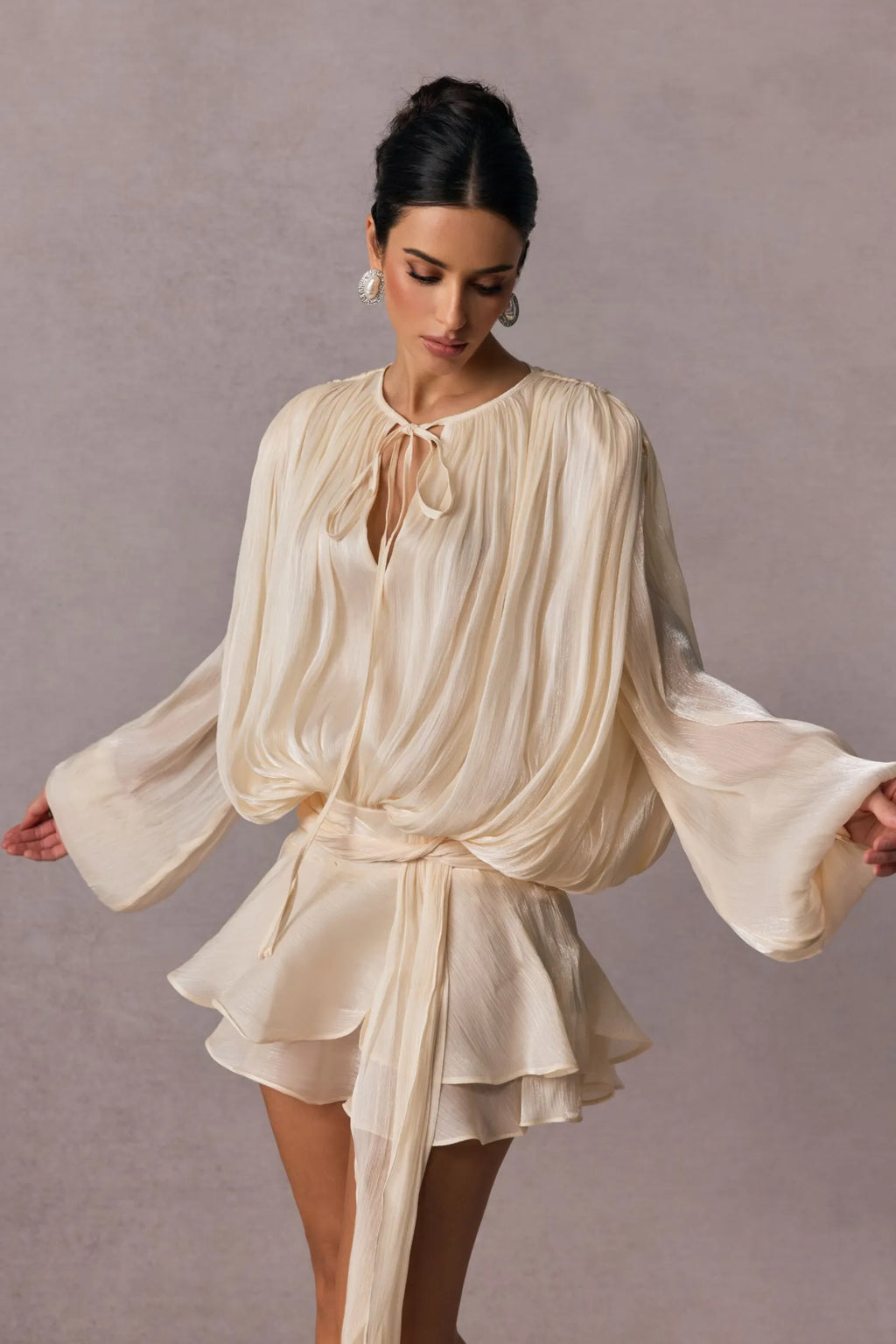 MIA RUFFLE MINI DRESS