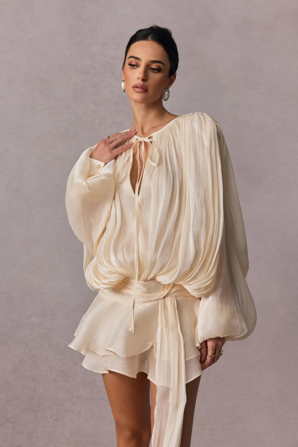 MIA RUFFLE MINI DRESS