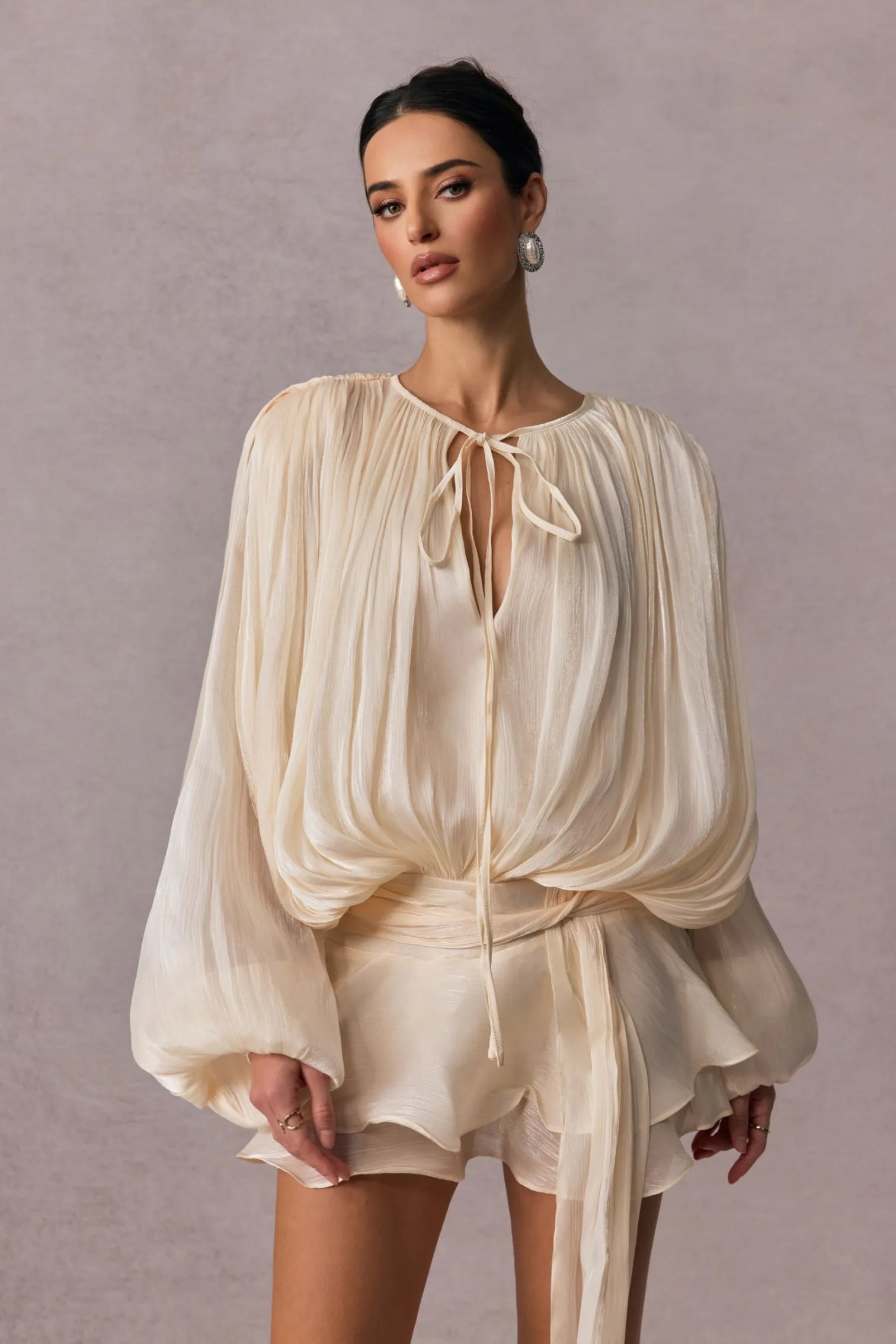 MIA RUFFLE MINI DRESS