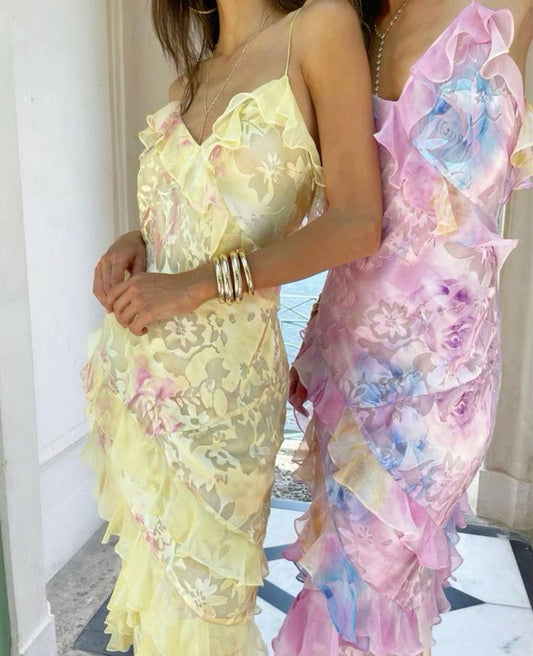 MADALINA RUFFLE DRESS