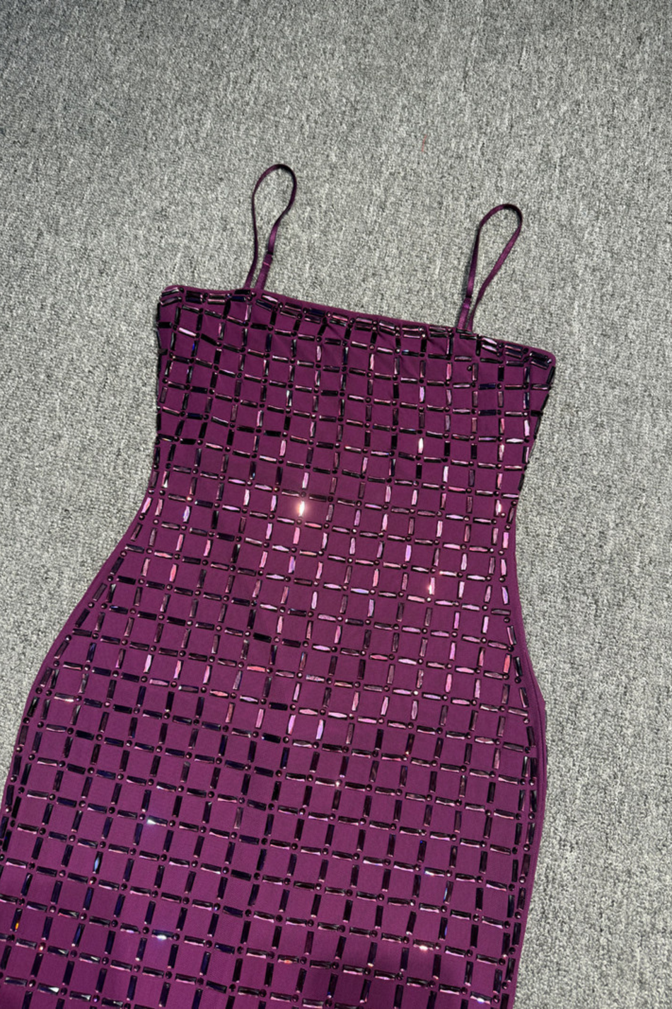 MARIA SPARKLE MESH DRESS