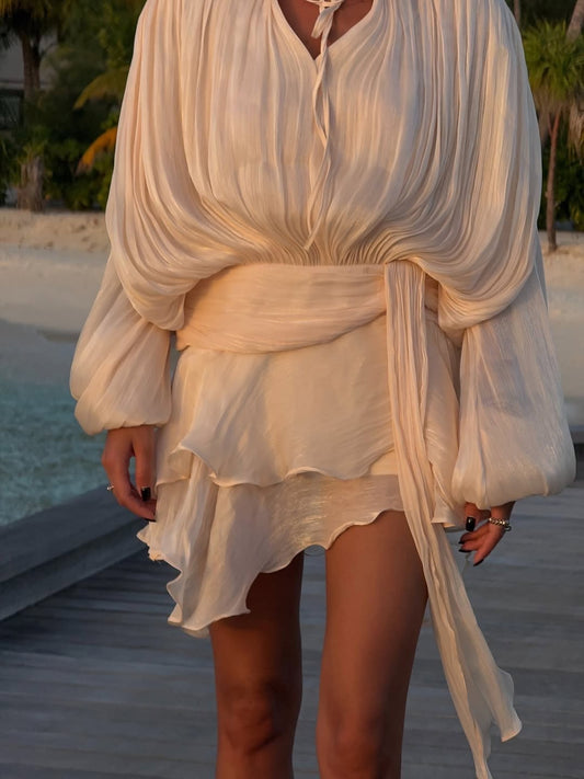 MIA RUFFLE MINI DRESS