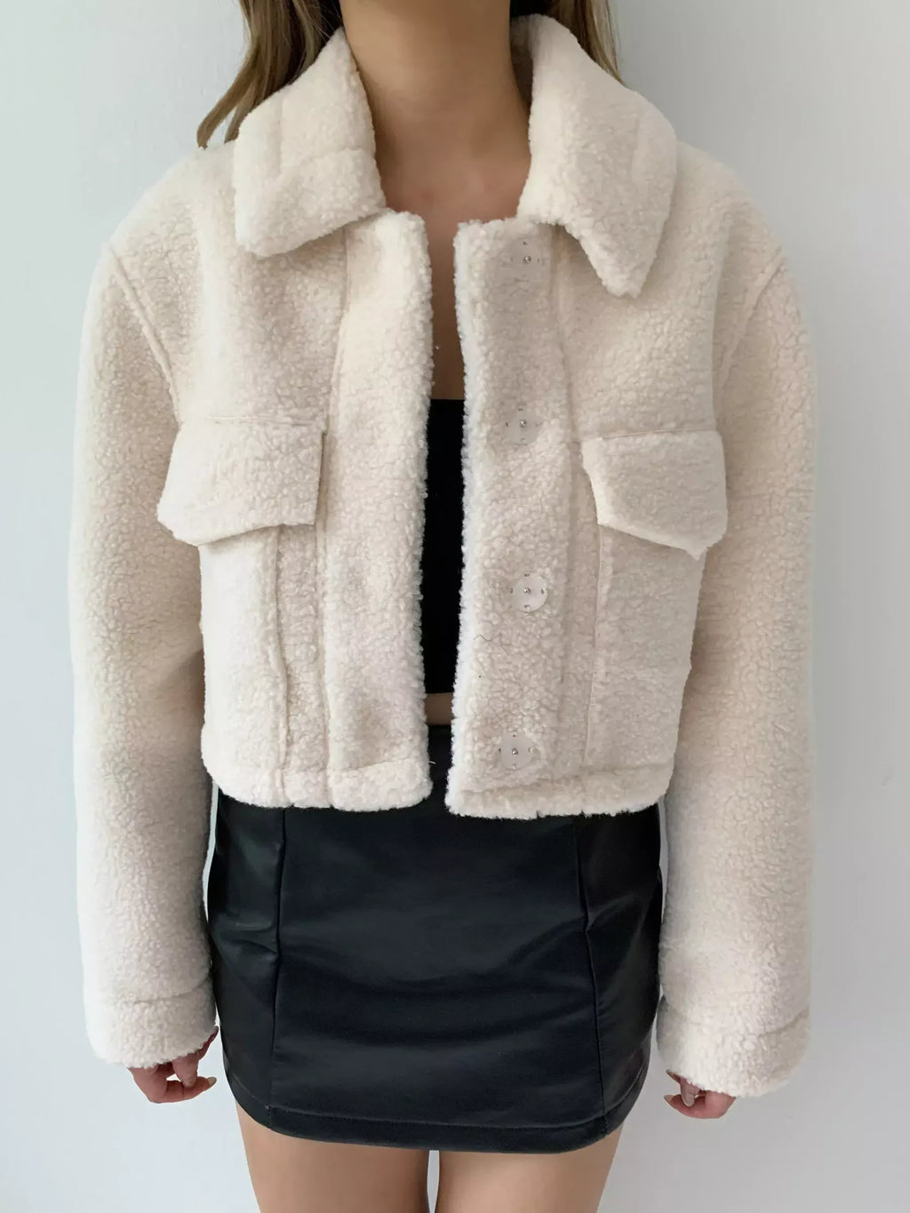 ZIA CROPPED FUR JACKET
