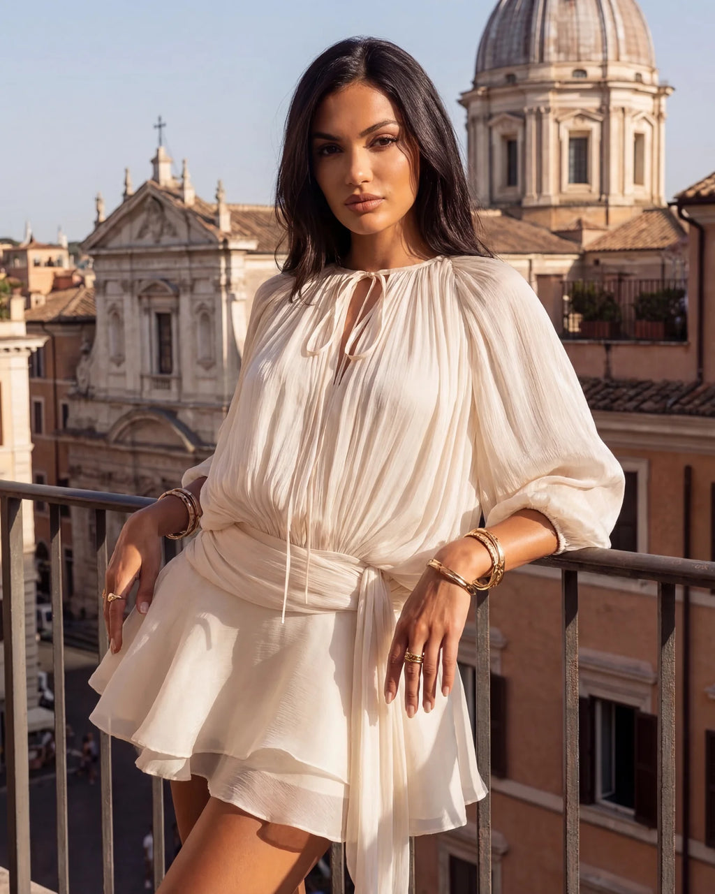 MIA RUFFLE MINI DRESS