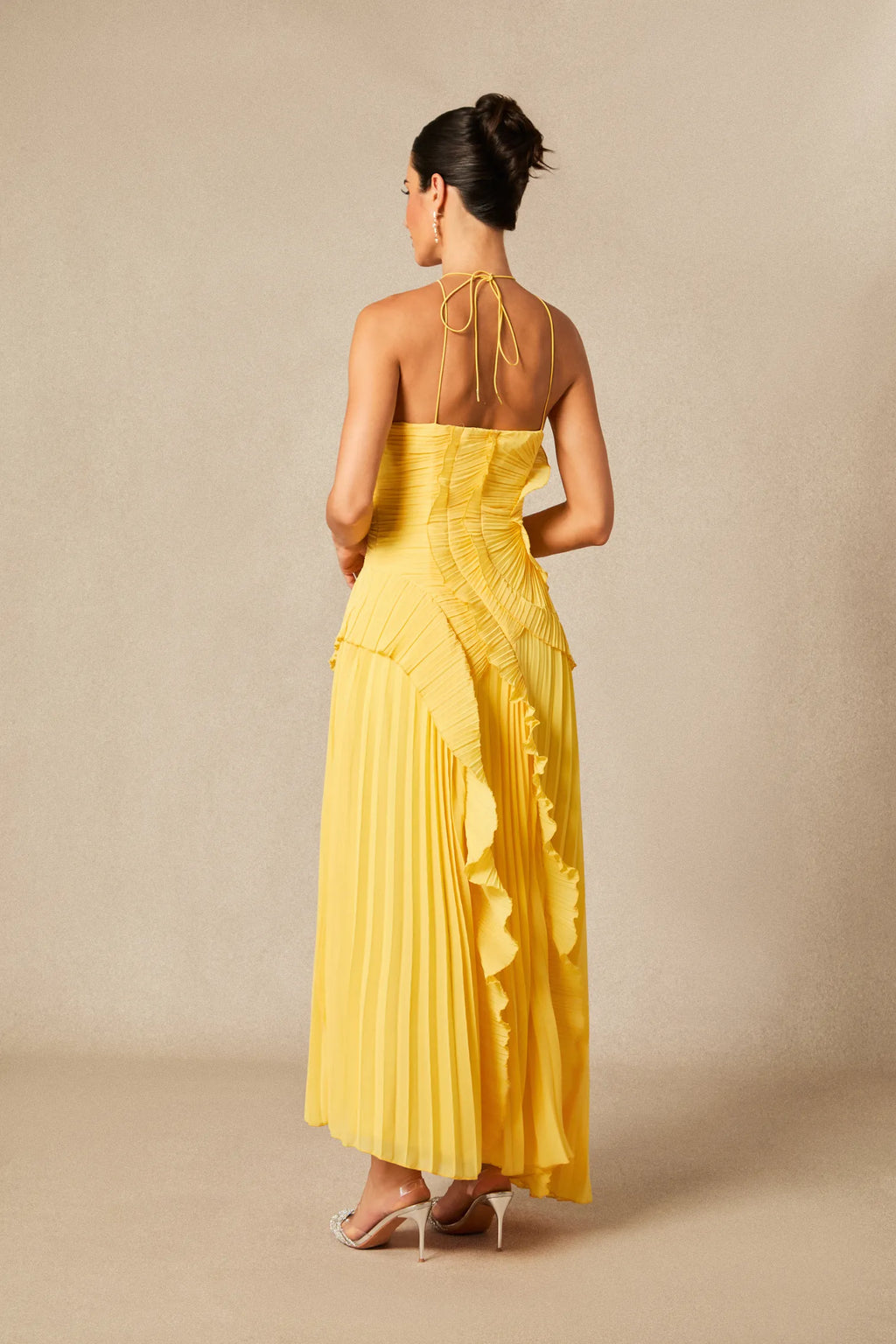 ARIA PLEATED MAXI DRESS