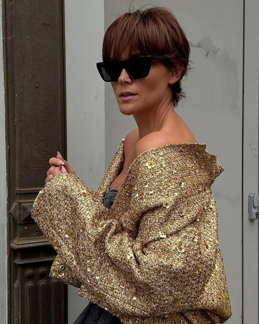 JACQUELINE SEQUIN JACKET