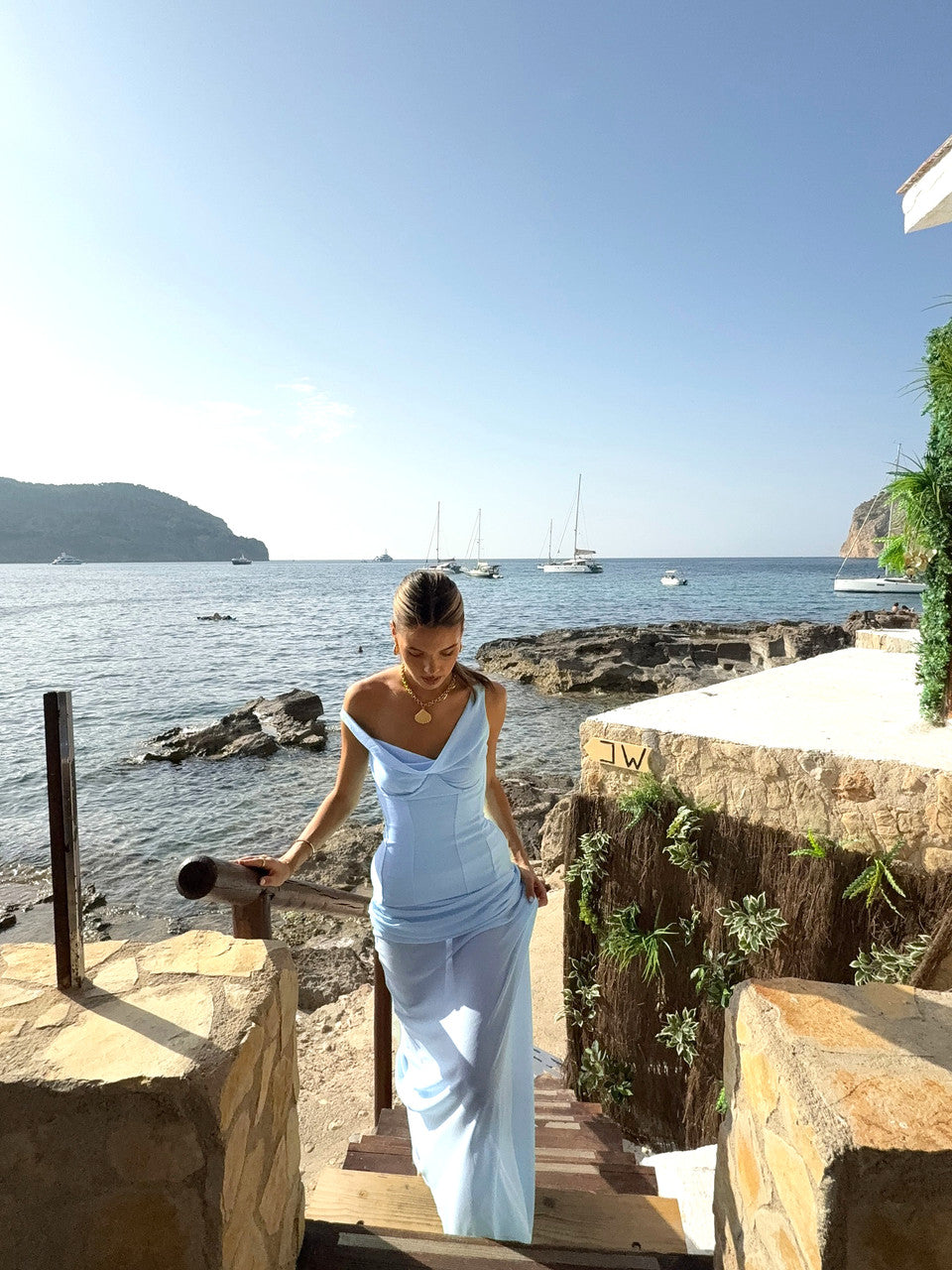 AMAYA DRAPED MAXI DRESS