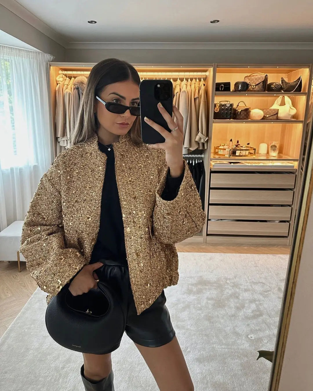 JACQUELINE SEQUIN JACKET