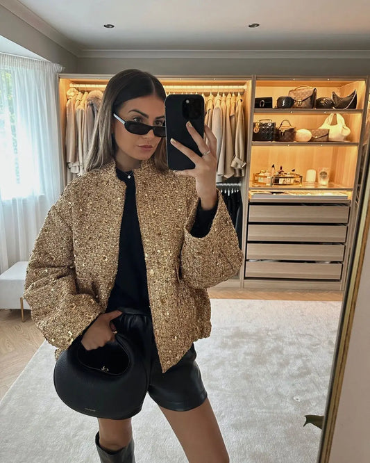 JACQUELINE SEQUIN JACKET