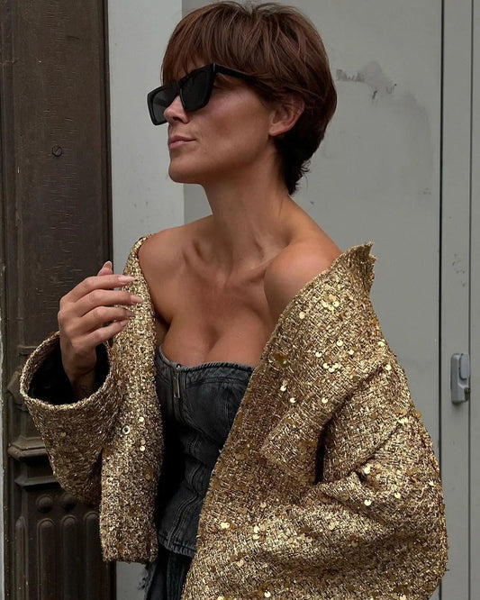 JACQUELINE SEQUIN JACKET