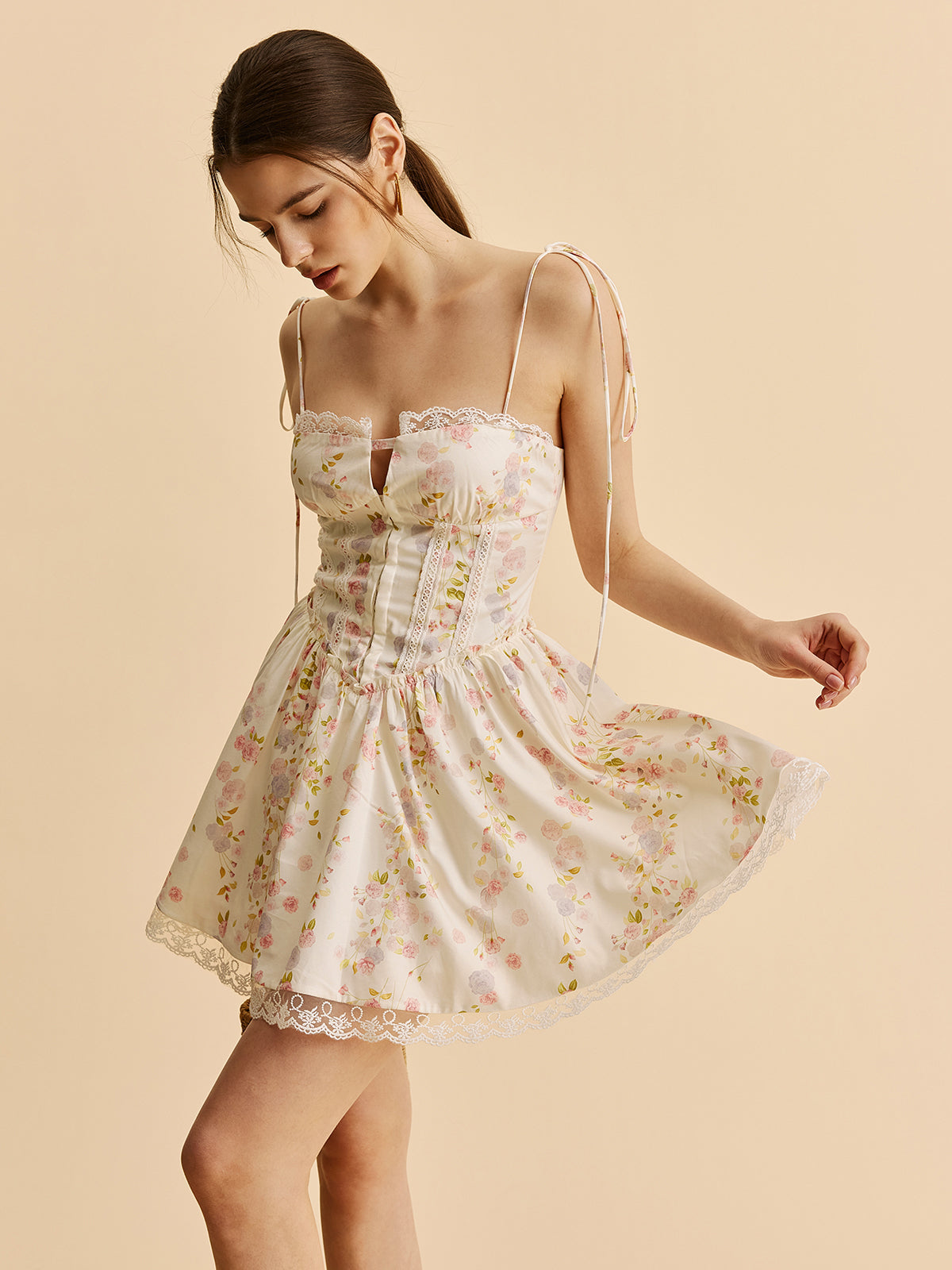 MONICA FLORAL MINI DRESS