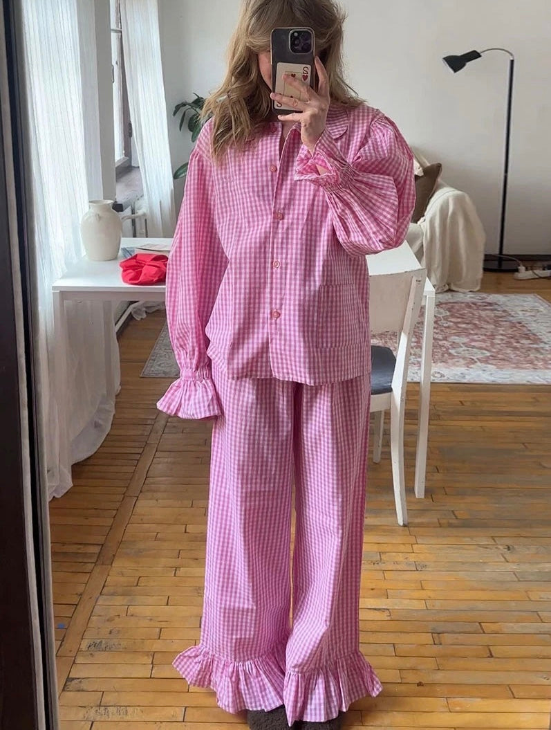 EMMA PLAID TWO PIECE SET