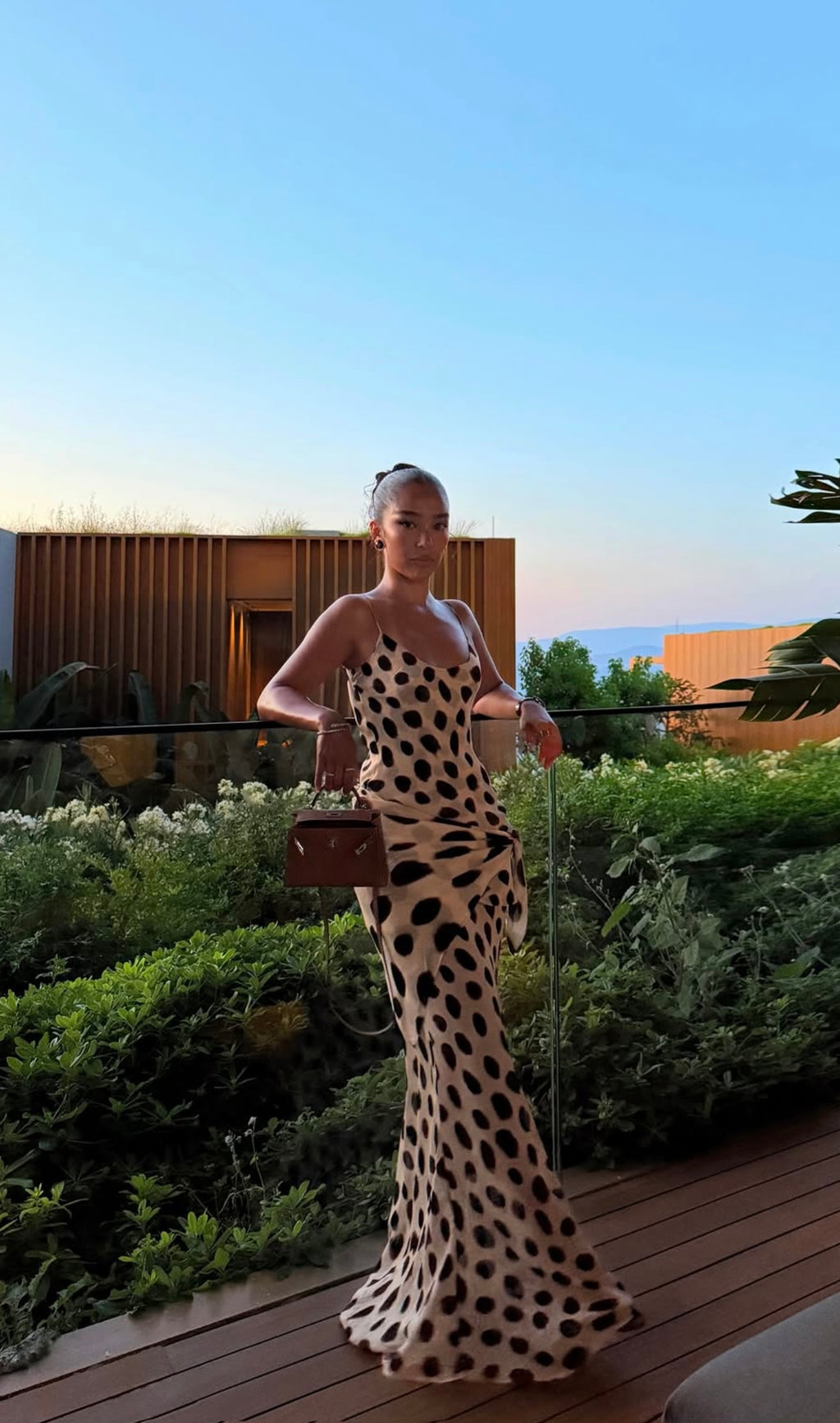 FARAH ANIMAL PRINT MAXI DRESS