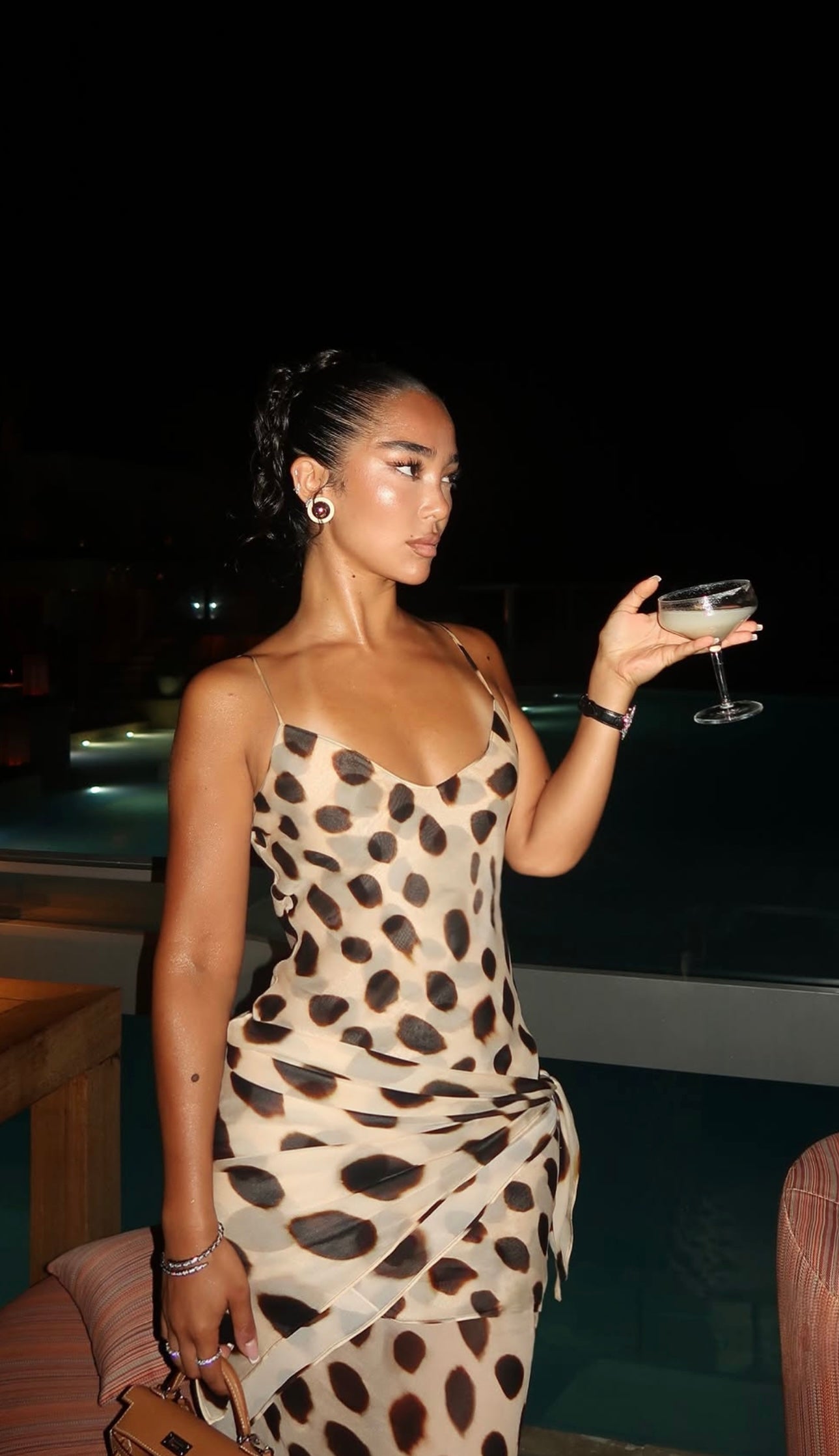 Farah Animal Print Maxi Dress