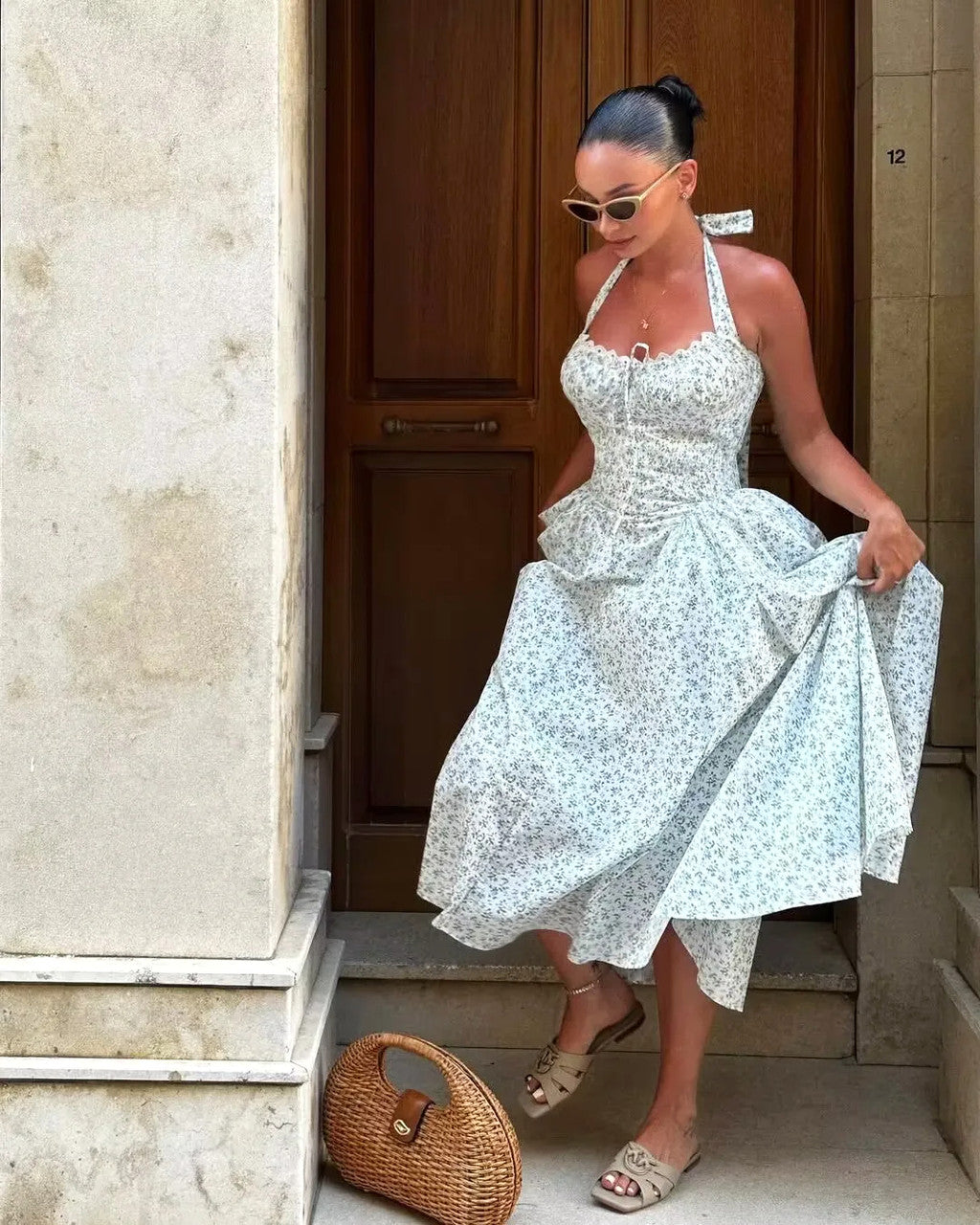 MILA FLORAL MIDI DRESS