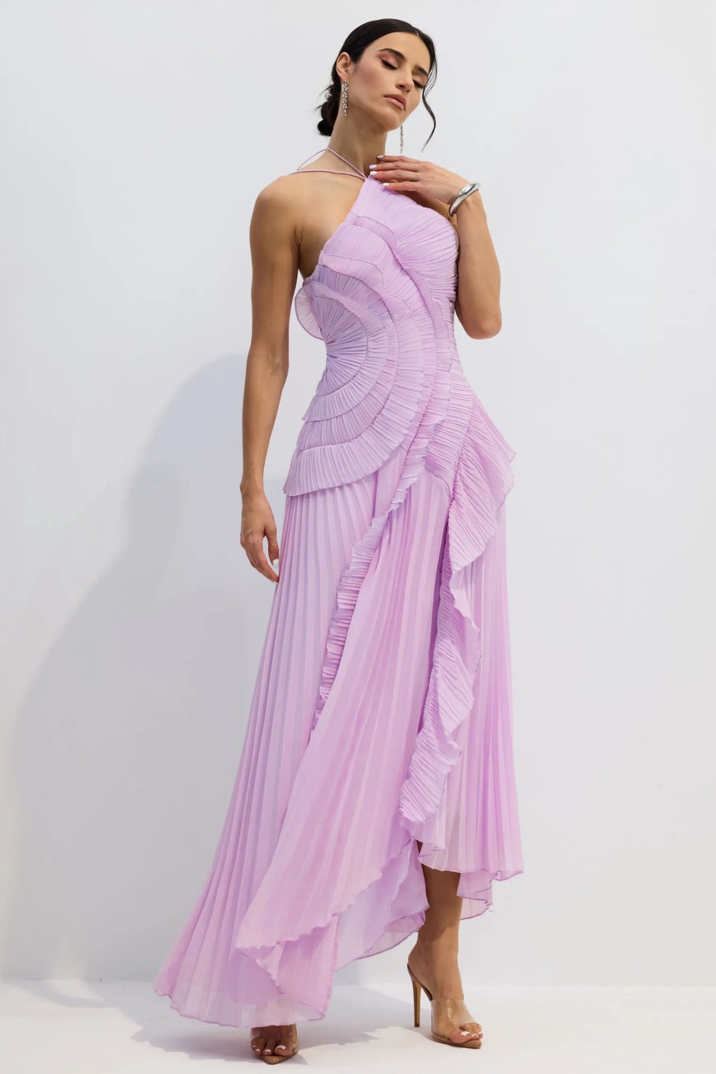 ARIA PLEATED MAXI DRESS