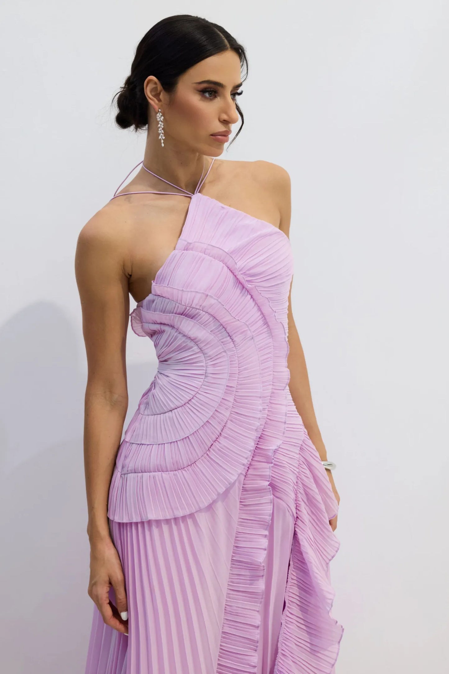 ARIA PLEATED MAXI DRESS