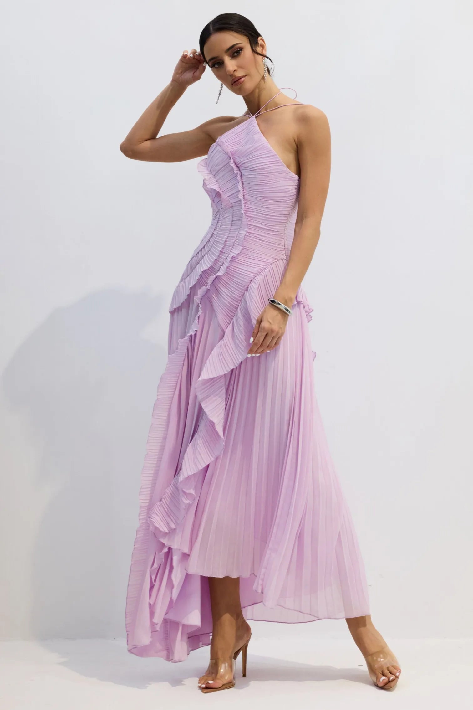 ARIA PLEATED MAXI DRESS