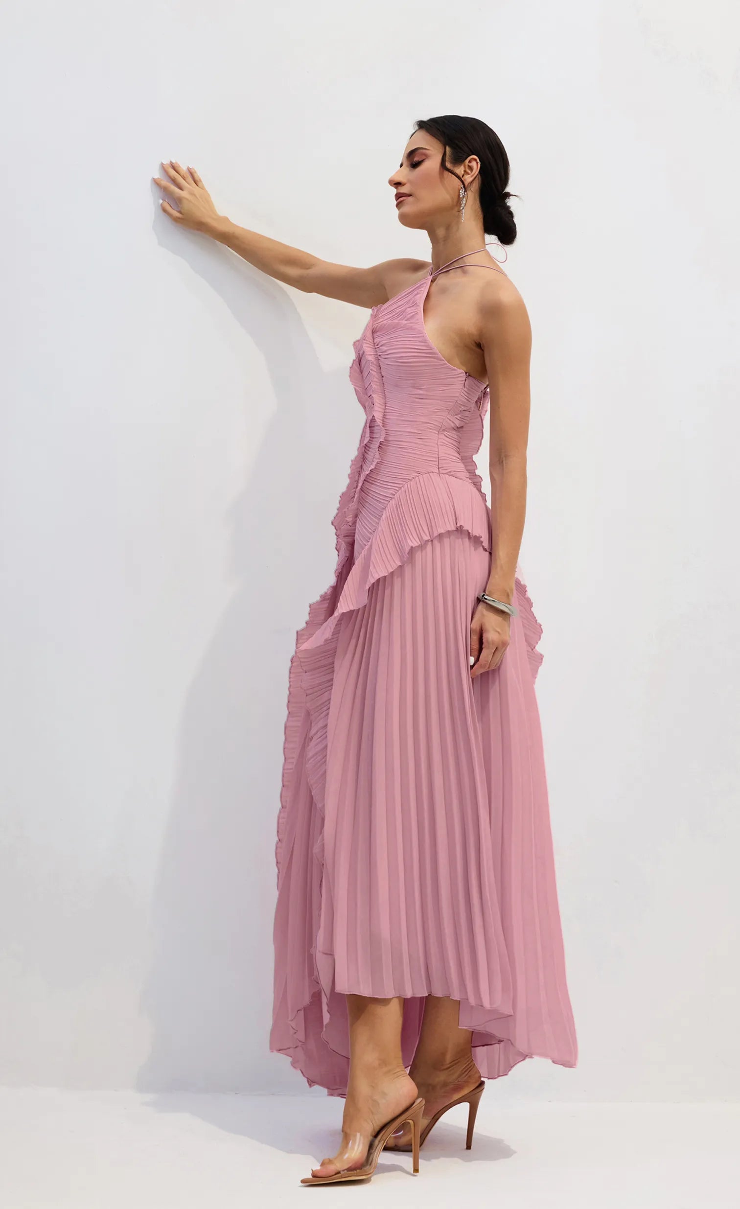 ARIA PLEATED MAXI DRESS