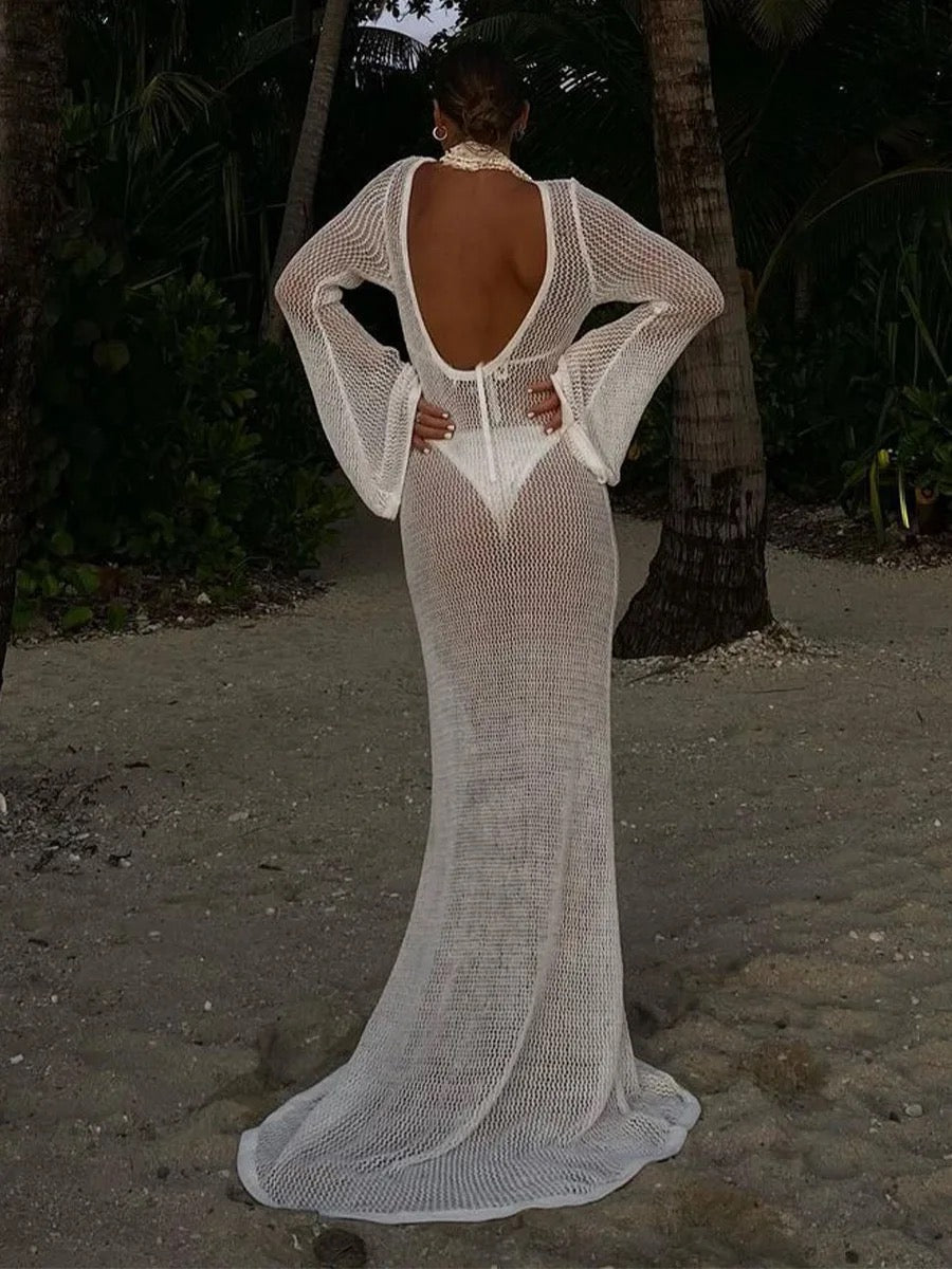 YASMIN KNITTED MAXI DRESS