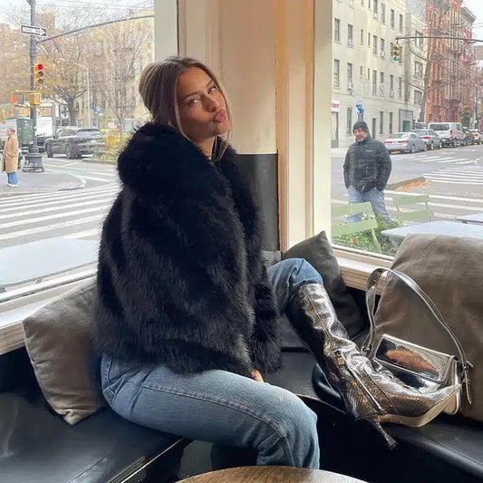 SAMONA FAUX FUR COAT