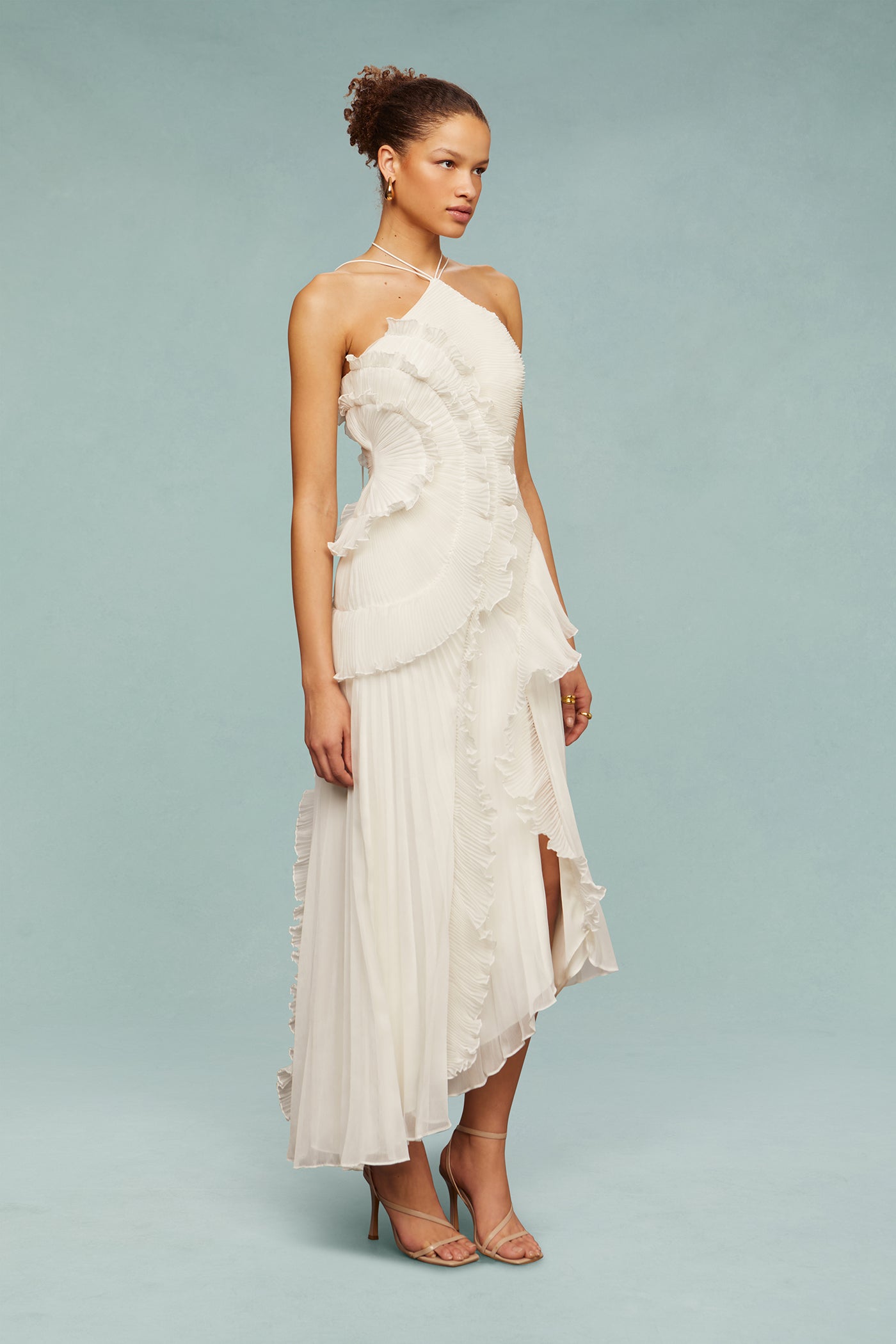 ARIA PLEATED MAXI DRESS