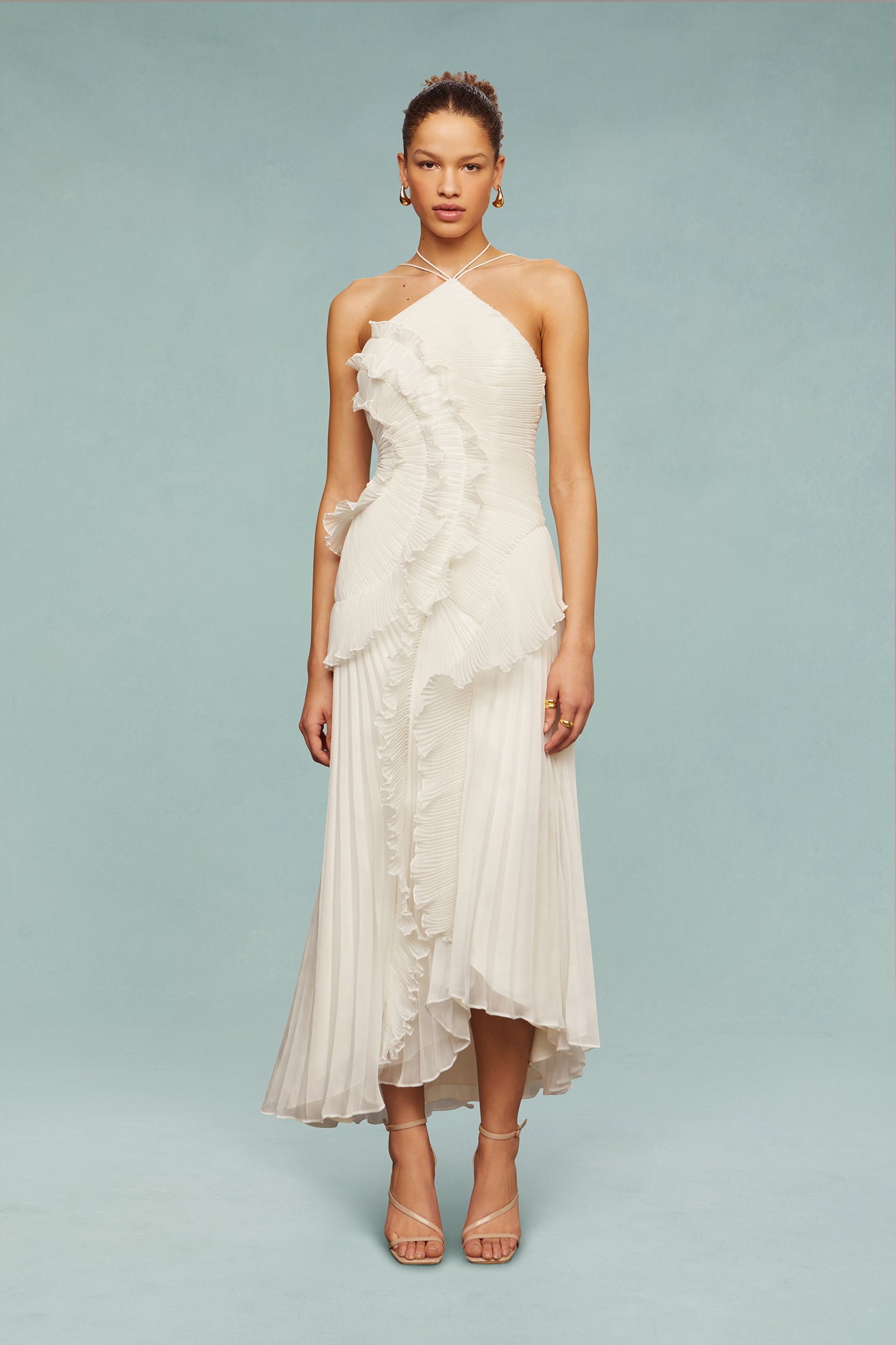 ARIA PLEATED MAXI DRESS