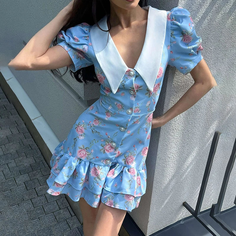 AYLIN FLORAL MINI DRESS