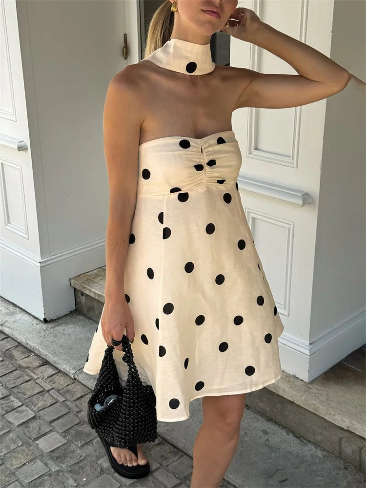MARENA POLKA DOT MINI DRESS