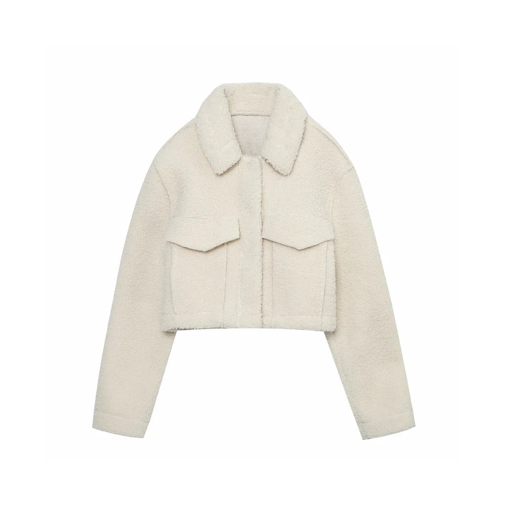 ZIA CROPPED FUR JACKET