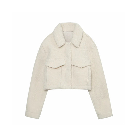 ZIA CROPPED FUR JACKET