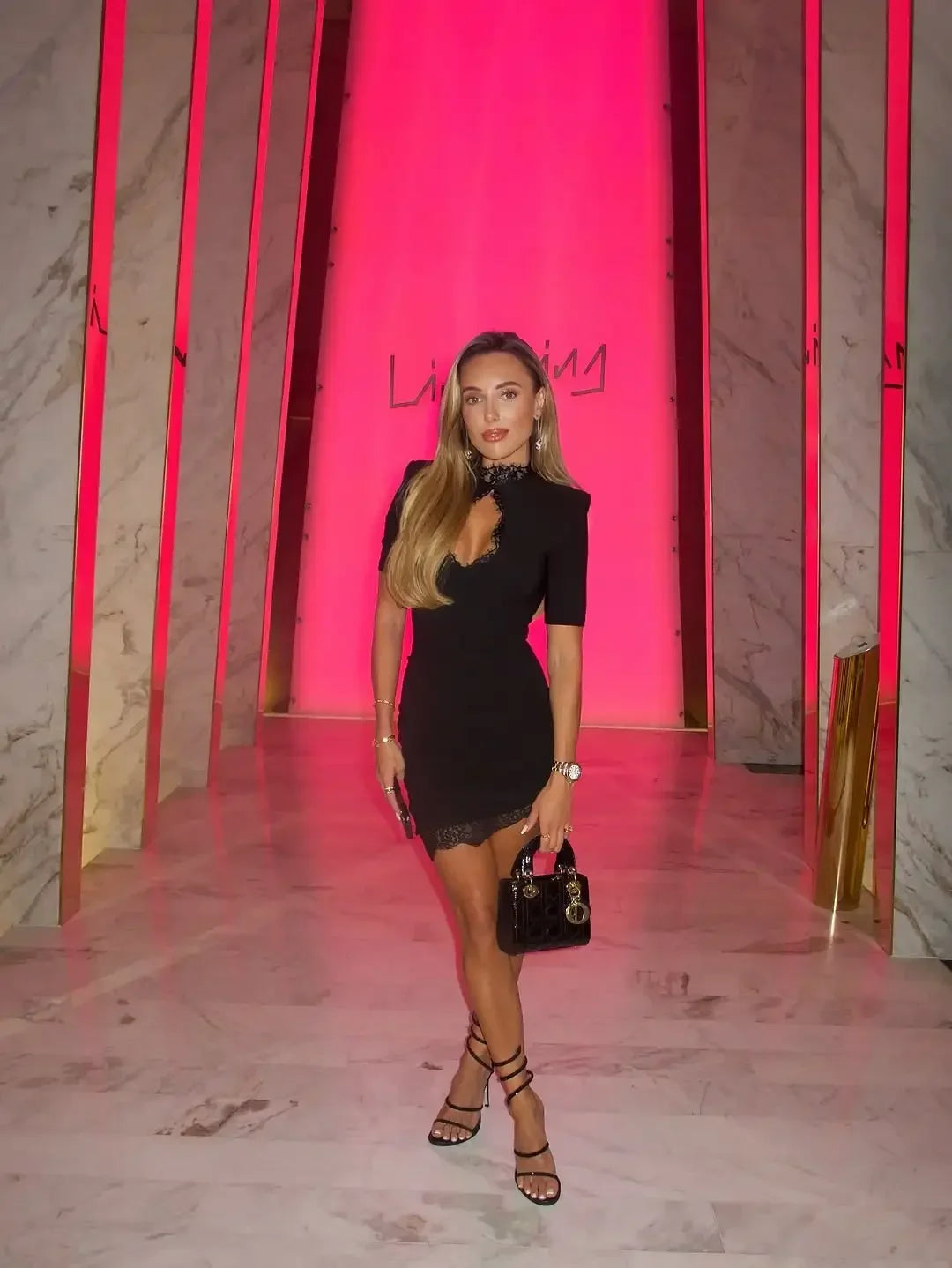 NELI LACE MINI DRESS