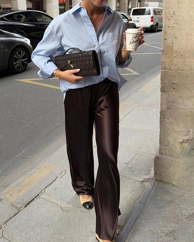 MIRLINA SATIN PANTS