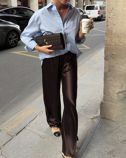 MIRLINA SATIN PANTS