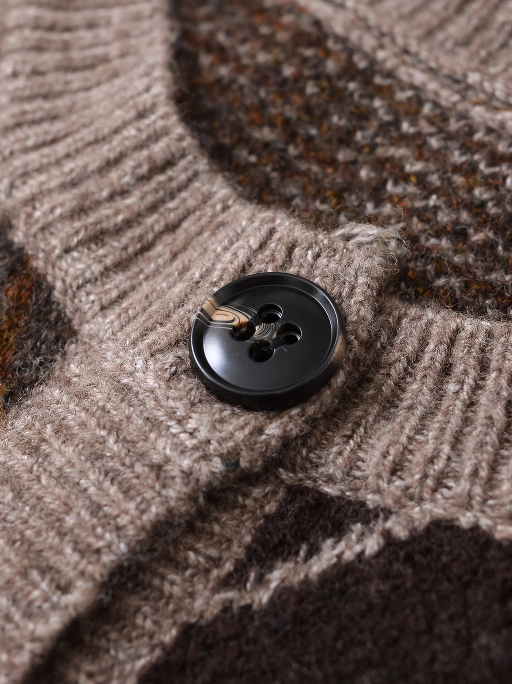 Dani Argyle Knit Cardigan