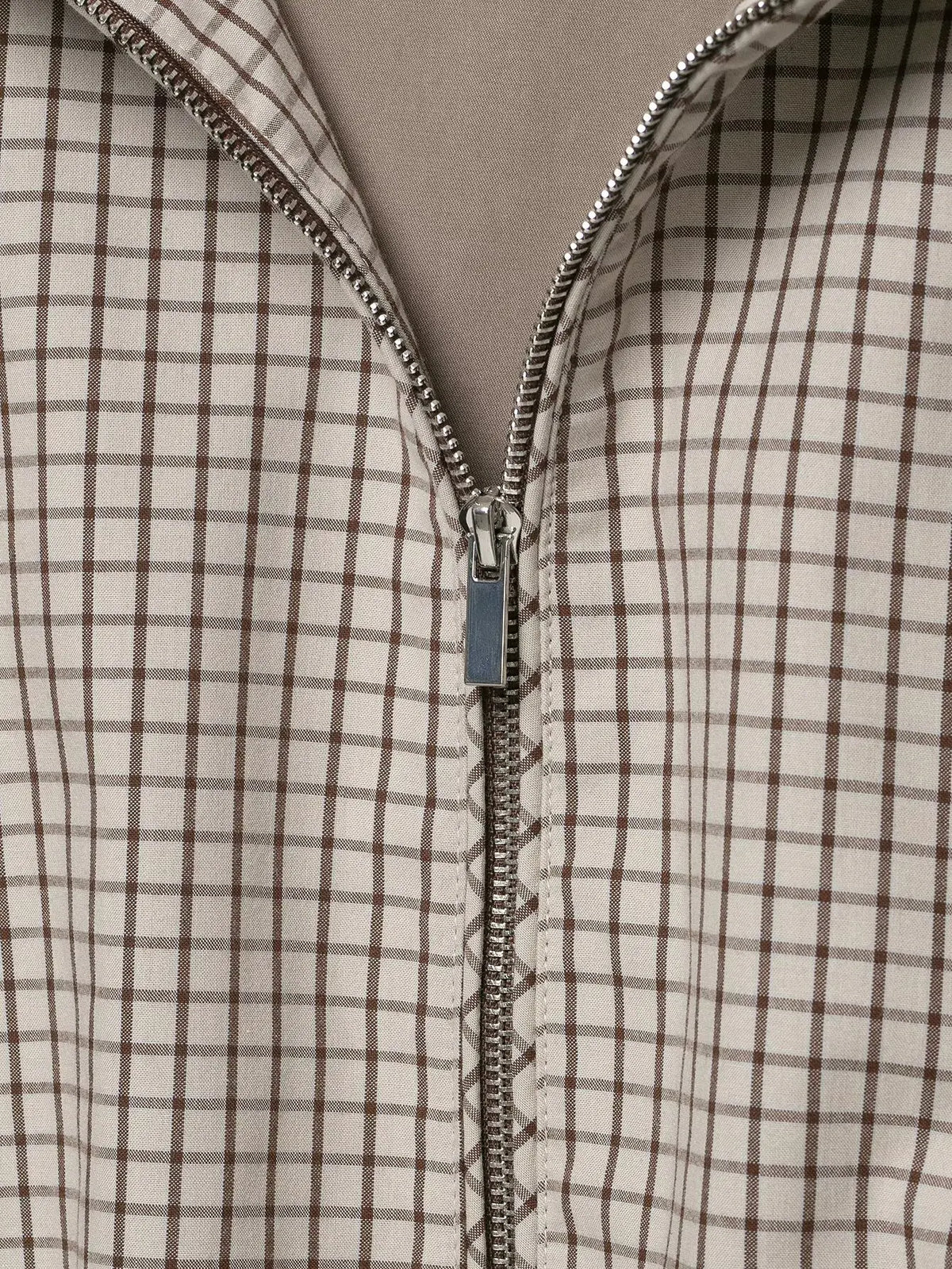 Tawnie Plaid Zip Up Hooded Jacket