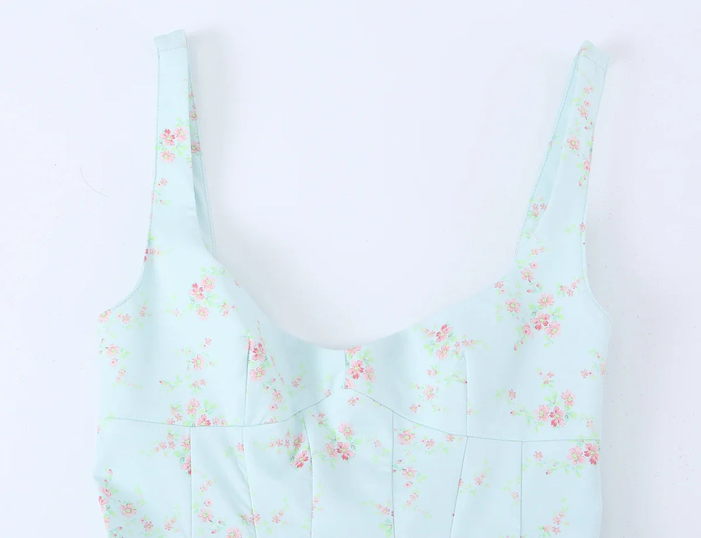 AMITU FLORAL MINI DRESS